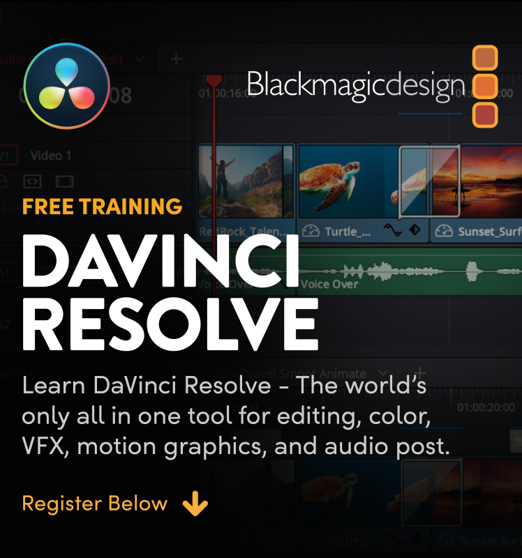 Formación gratuita en DaVinci Resolve con Blackmagic Design: edición, color y flujos colaborativos al alcance de todos
