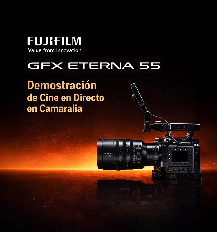 Evento FUJIFILM GFX ETERNA 55 en Camaralia: conoce el cine de gran formato de primera mano