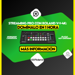 Workshop de streaming profesional: domina el Roland V-1-4K en un flujo multicámara real