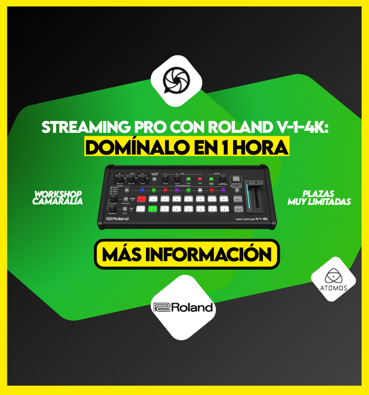 Workshop de streaming profesional: domina el Roland V-1-4K en un flujo multicámara real