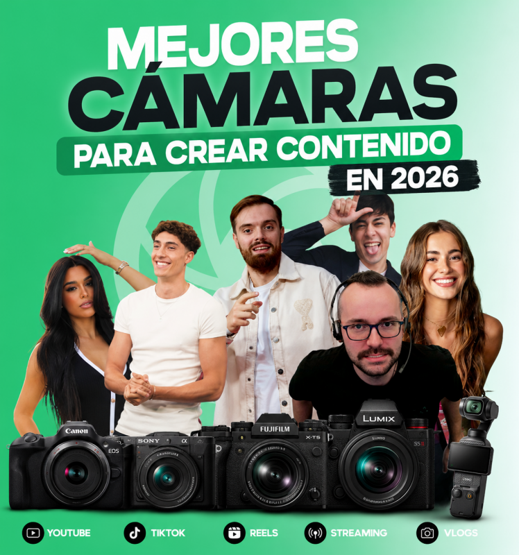 Mejores cámaras para crear contenido en 2026