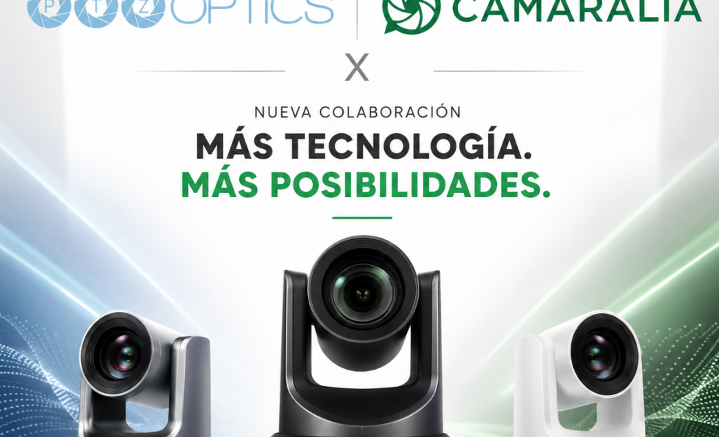 PTZOptics llega a CAMARALIA: la revolución del vídeo profesional, streaming y producción multicámara
