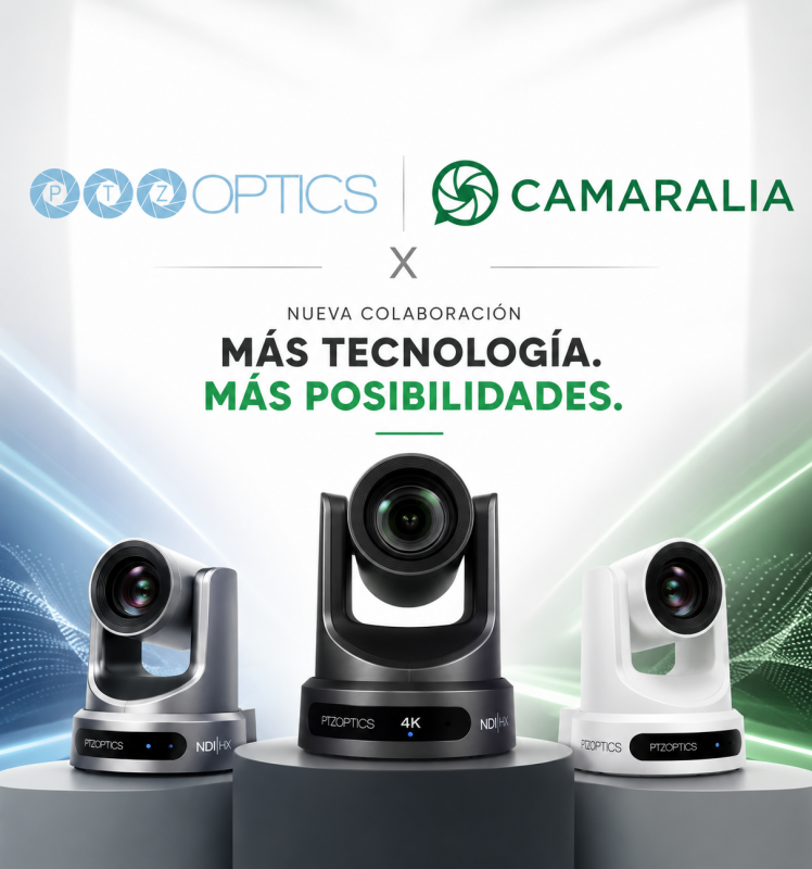 PTZOptics llega a CAMARALIA: la revolución del vídeo profesional, streaming y producción multicámara