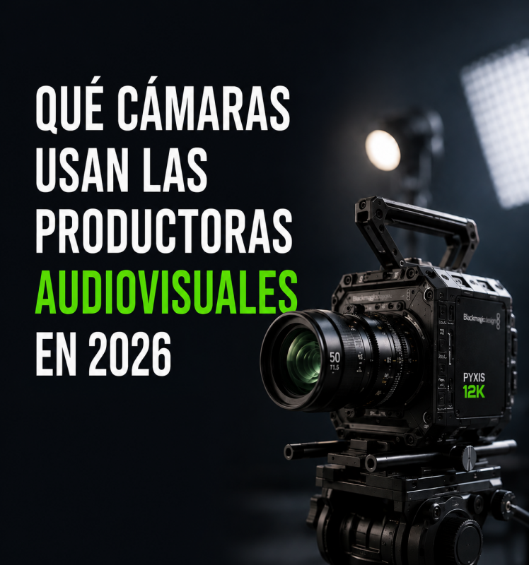 Qué cámaras están usando realmente las productoras audiovisuales en 2026