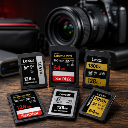 Las mejores tarjetas de memoria SanDisk y Lexar para fotografía y vídeo en 2026