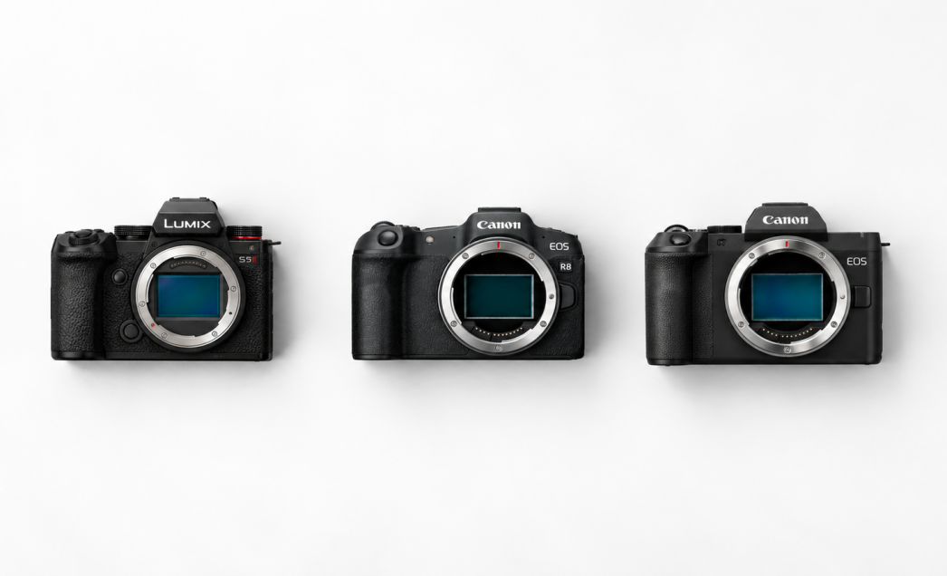 Comparativa: Canon EOS R8 Mark II vs Canon EOS R8 vs Panasonic Lumix S5 II