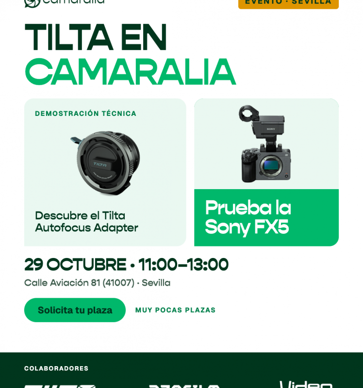Tilta en Camaralia: demostración técnica y pruebas de cámaras el 29 de octubre